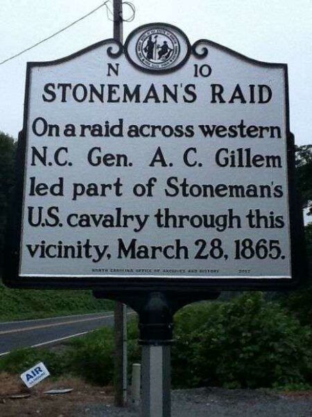 STONEMAN’S RAID WAR MEMORIAL MARKER IV