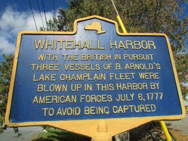 WHITEHALL HARBOR REVOLUTIONARY WAR MEMORIAL MARKER
