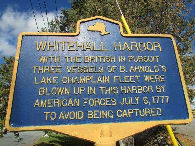 WHITEHALL HARBOR REVOLUTIONARY WAR MEMORIAL MARKER