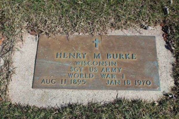 HENRY M BURKE MEMORIAL CEMETERY STONE