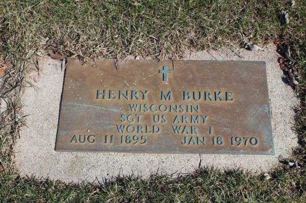 HENRY M BURKE MEMORIAL CEMETERY STONE