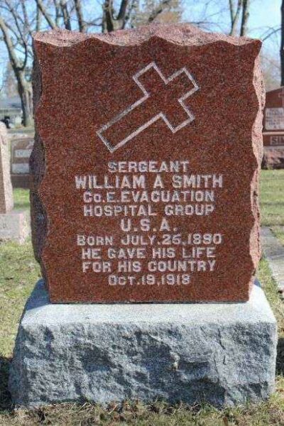 SERGEANT WILLIAM A SMITH MEMORIAL CEMETERY STONE