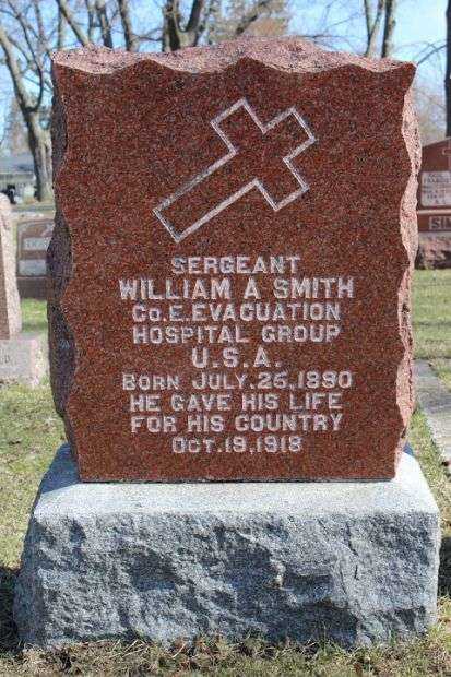 SERGEANT WILLIAM A SMITH MEMORIAL CEMETERY STONE
