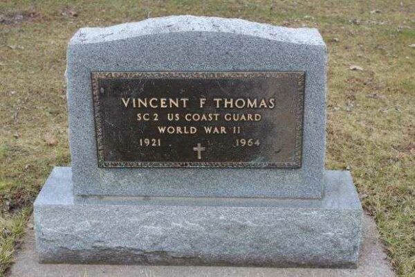 VINCENT F THOMAS MEMORIAL CEMETERY STONE