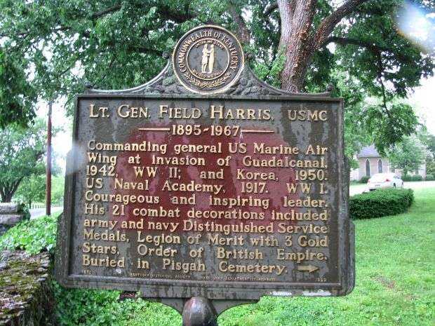 LT. GEN. FIELD HARRIS WAR MEMORIAL MARKER