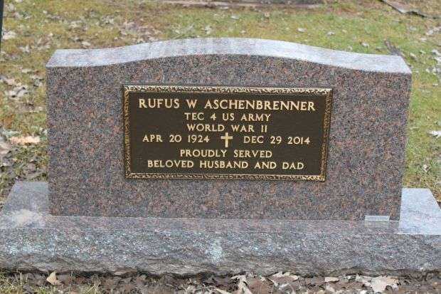 RUFUS W ASCHENBRENNER MEMORIAL CEMETERY STONE