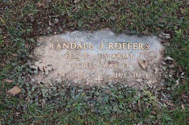 RANDALL J ROFFERS MEMORIAL CEMETERY STONE