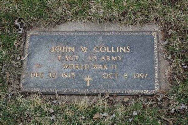 JOHN W COLLINS MEMORIAL CEMETERY STONE