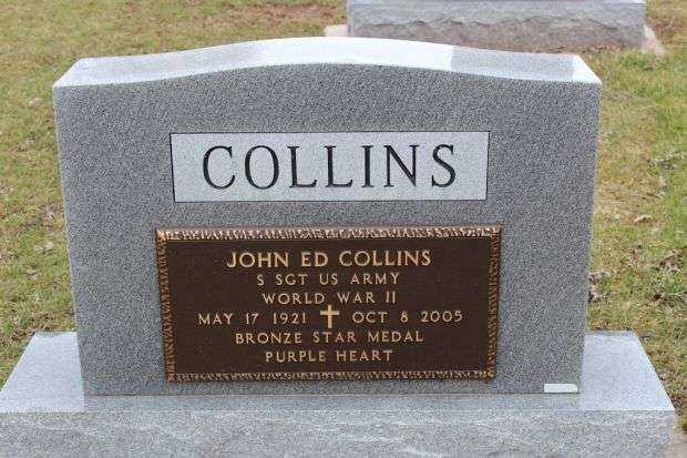 JOHN ED COLLINS MEMORIAL CEMETERY STONE