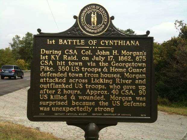 1ST BATTLE OF CYNTHIANA WAR MEMORIAL MARKER