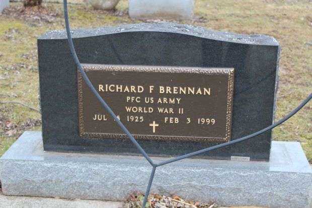 RICHARD F BRENNAN MEMORIAL CEMETERY STONE