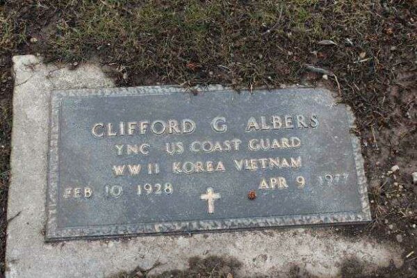CLIFFORD G ALBERS MEMORIAL CEMETERY STONE