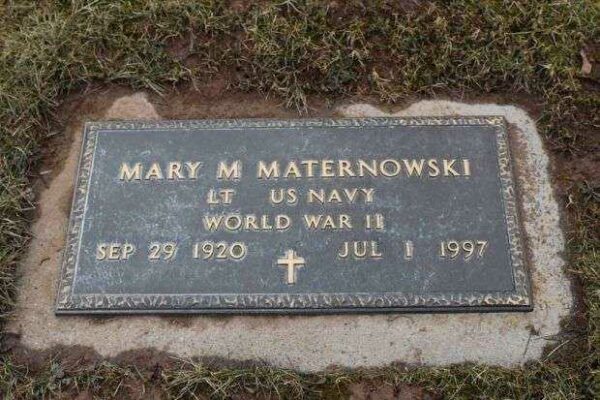 MARY M MATERNOWSKI MEMORIAL CEMETERY STONE