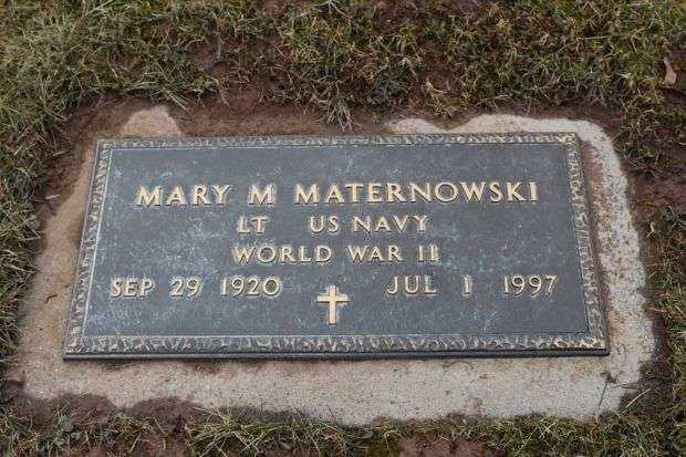 MARY M MATERNOWSKI MEMORIAL CEMETERY STONE