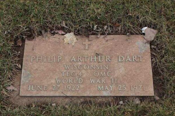 PHILIP ARTHUR DART MEMORIAL CEMETERY STONE