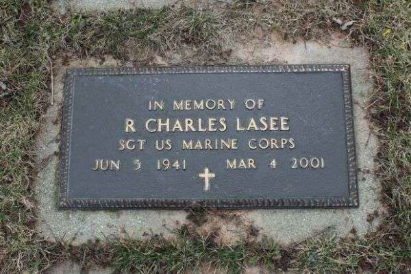 R CHARLES LASEE MEMORIAL CEMETERY STONE