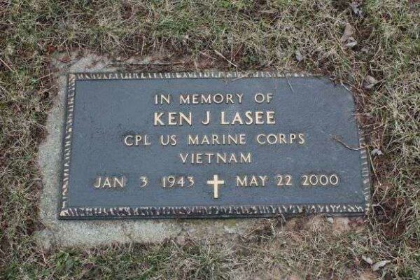 KEN J LASEE MEMORIAL CEMETERY STONE