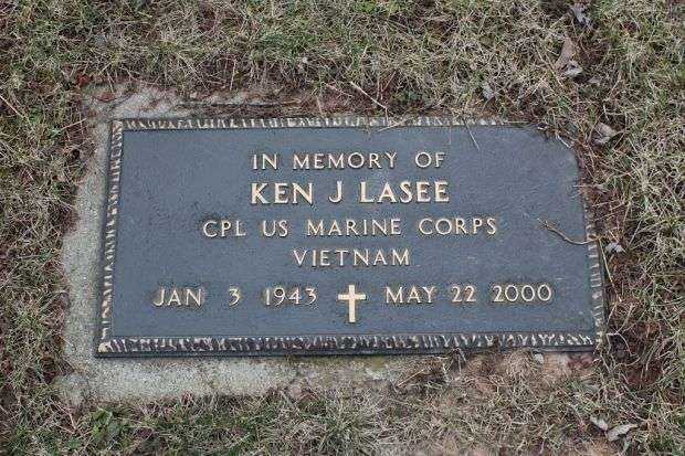 KEN J LASEE MEMORIAL CEMETERY STONE