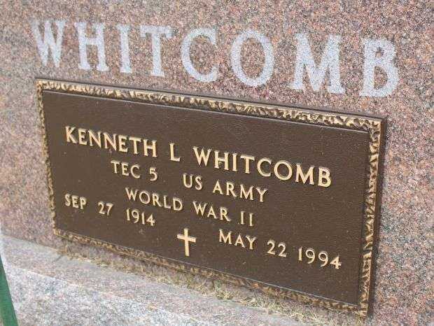 KENNETH L WHITCOMB MEMORIAL CEMETERY STONE