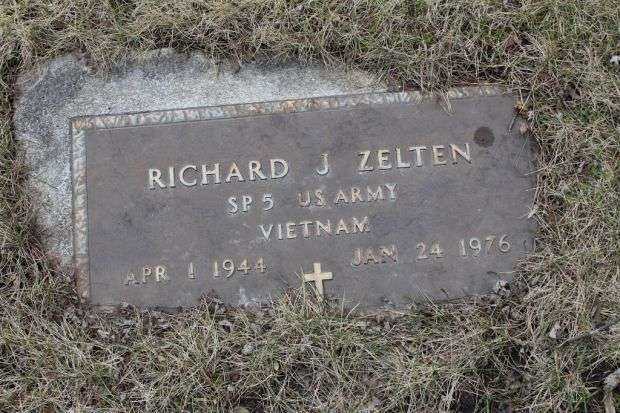RICHARD J ZELTEN MEMORIAL CEMETERY STONE