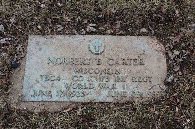 NORBERT B CARTER MEMORIAL CEMETERY STONE