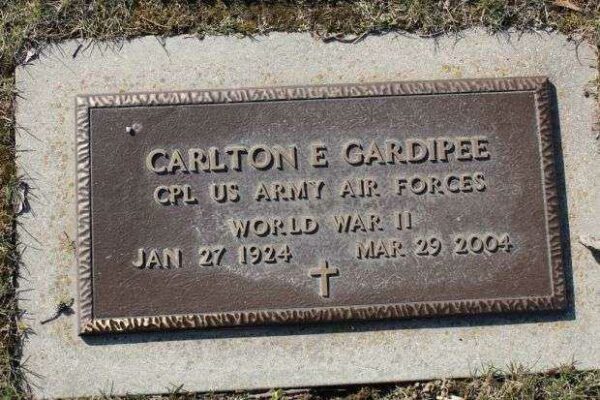 CARLTON E GARDIPEE MEMORIAL CEMETERY STONE