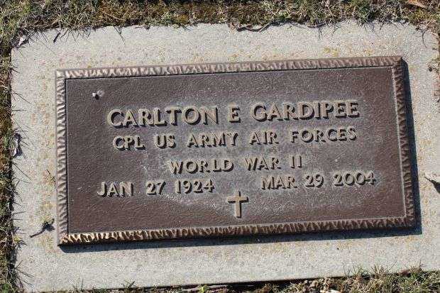 CARLTON E GARDIPEE MEMORIAL CEMETERY STONE