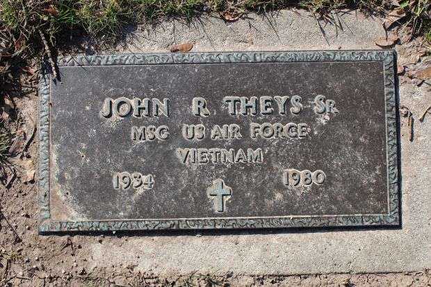 JOHN R THEYS SR MEMORIAL CEMETERY STONE