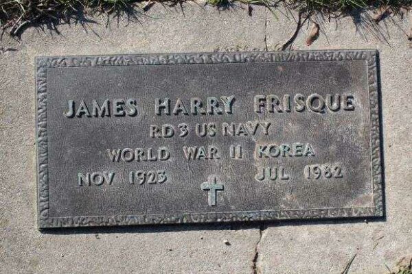 JAMES H FRISQUE MEMORIAL CEMETERY STONE