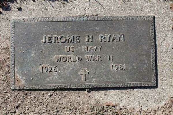 JEROME H RYAN MEMORIAL CEMETERY STONE
