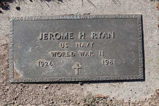JEROME H RYAN MEMORIAL CEMETERY STONE