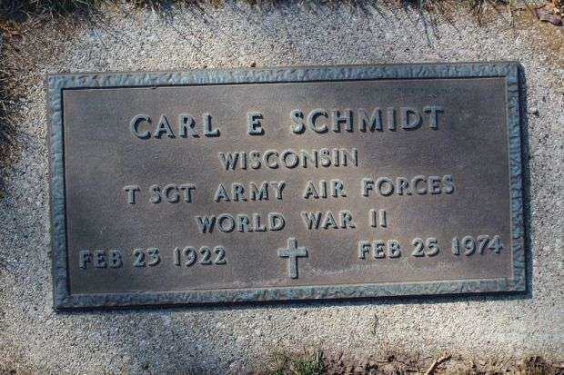 CARL E SCHMIDT MEMORIAL CEMETERY STONE