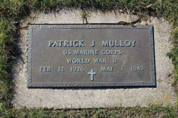 PATRICK J MULLOY MEMORIAL CEMETERY STONE