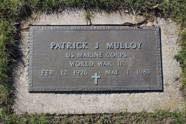 PATRICK J MULLOY MEMORIAL CEMETERY STONE
