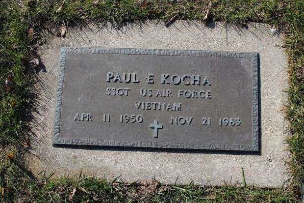 PAUL E KOCHA MEMORIAL CEMETERY STONE