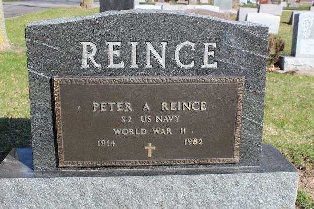 PETER A REINCE MEMORIAL CEMETERY STONE