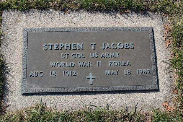 STEPHEN T JACOBS MEMORIAL CEMETERY STONE