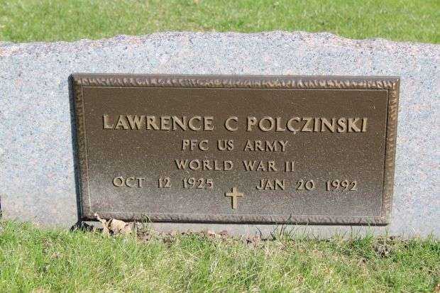 LAWRENCE C POLCZINSKI MEMORIAL CEMETERY STONE