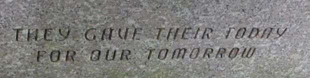 ZANESFIELD CEMETERY VETERANS MEMORIAL STONE B