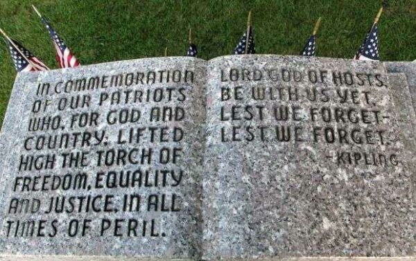 ZANESFIELD CEMETERY VETERANS MEMORIAL STONE A