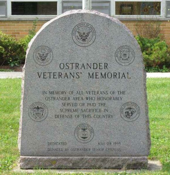 OSTRANDER VETERAN’S MEMORIAL
