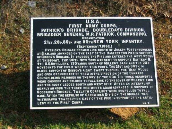 FIRST ARMY CORPS PATRICK’S BRIGADE WAR MEMORIAL PLAQUE II