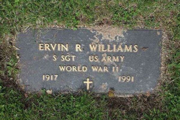 ERWIN R WILLIAMS MEMORIAL CEMETERY STONE