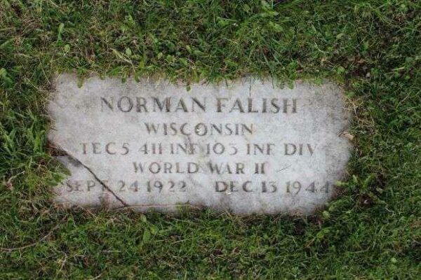 NORMAN FALISH MEMORIAL CEMETERY STONE