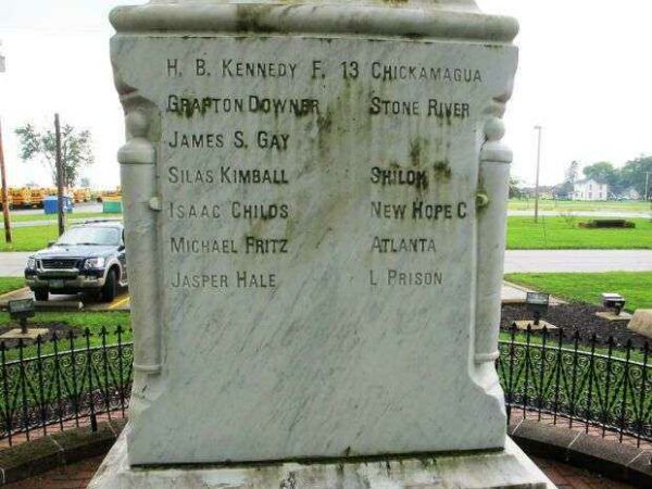 UNION TOWNSHIP CIVIL WAR MONUMENT SIDE C