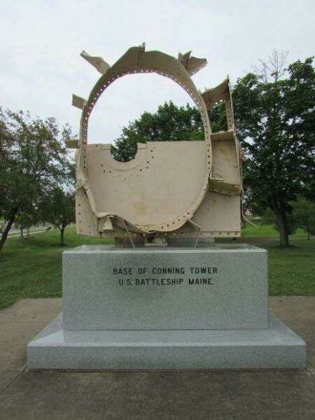 BASE OF CONNING TOWER U.S. BATTLESHIP MAINE MEMORIAL