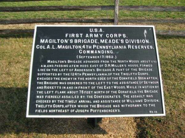 FIRST ARMY CORPS MAGILTON’S BRIGADE WAR MEMORIAL PLAQUE II