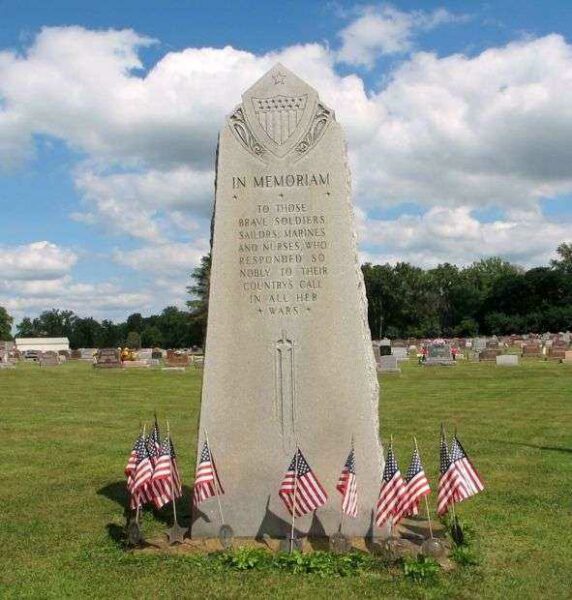 GLEN CEMETERY IN MEMORIAM WAR MEMORIAL