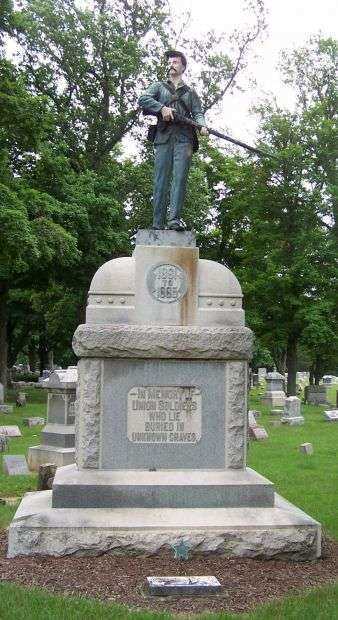 MOUND HILL CEMETERY CIVIL WAR MEMORIAL