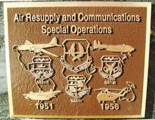 AIR SUPPLY AND COMMUNICATIONS SPECIAL OPERATIONS MEMORIAL PLAQUE